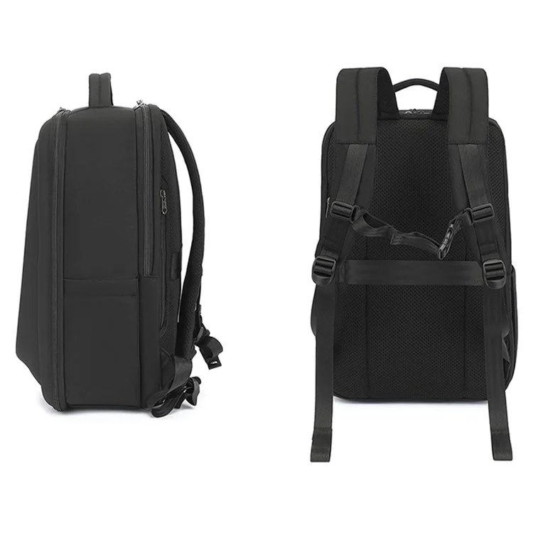 COOLBELL CB-8295 EVA Hard Shell Shoulder Bag Waterproof Business Backpack for 15.6-inch Laptop - Black