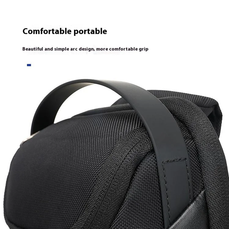 Coolbell CB-7202 Sac à Bandoulière Imperméable Men Hommes Poitrine Élégante Pour Ipad 7,9 Pouces - Noir