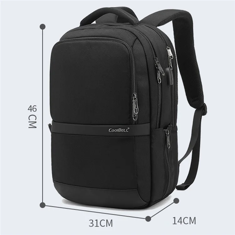 Coolbell CB-8227 Großer Laptop-rucksackstudenten Bookbag Waterd Travel Weekender Bag