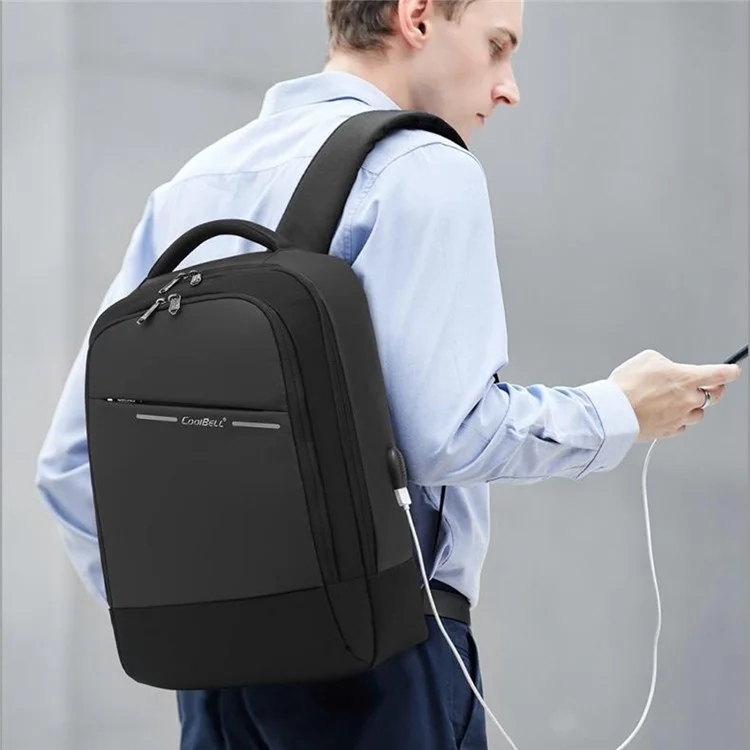 Coolbell CB-8218 Backpack Laptop da 15,6 Pollici di Grande Capacità Impermeabile Con Porta di Ricarica USB