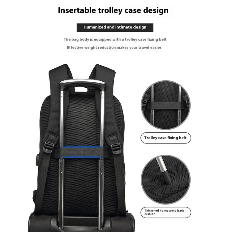 Coolbell CB-8218 Backpack Laptop da 15,6 Pollici di Grande Capacità Impermeabile Con Porta di Ricarica USB