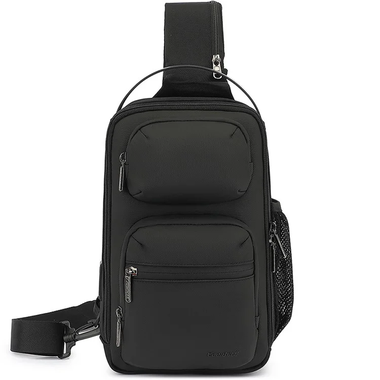 Coolbell CB-7209 Bolsa de Cofres Para Hombres Negocio Crossbody Bag Travel Hearing Bag Day Pack - Negro