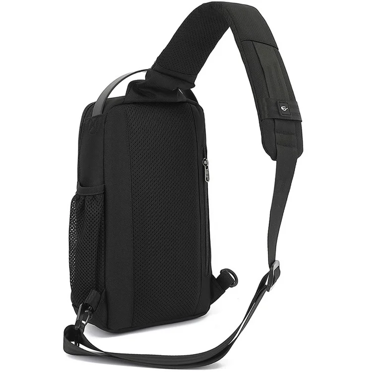Coolbell CB-7209 Bolsa de Cofres Para Hombres Negocio Crossbody Bag Travel Hearing Bag Day Pack - Negro