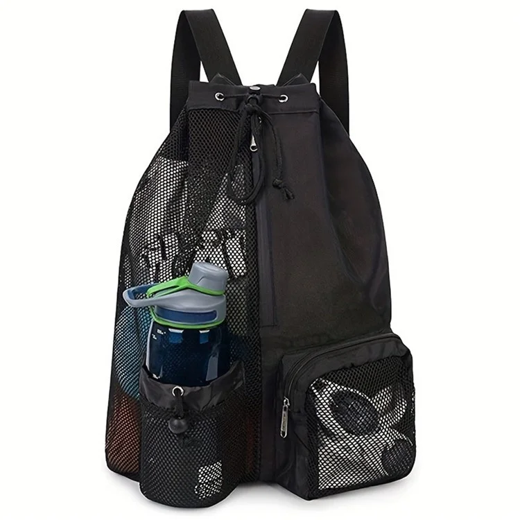 Halin A4011 Viagem ao ar Livre Nada de Escalada Dual Bolsa de Ombro de Tração de Mochila Mochila de Malha - Preto