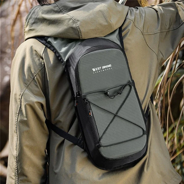 Biking Ovest YP0707378 Backpack Water Carrier Per Andare in Bicicletta, Alpinismo, Alpinismo - Grigio