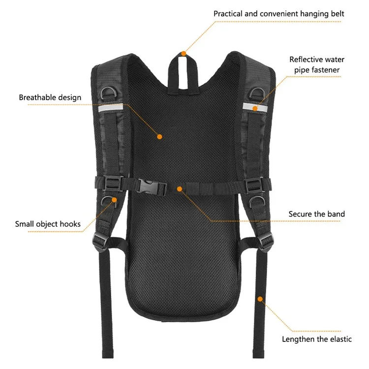 Biking Ovest YP0707378 Backpack Water Carrier Per Andare in Bicicletta, Alpinismo, Alpinismo - Grigio