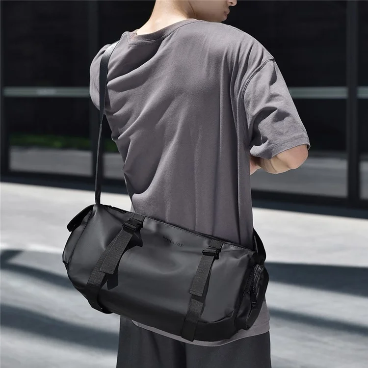 Weixier D503 Men Elegante Bolsa de Cuerpo Cruzado de Hombro de Gran Capacidad - Negro