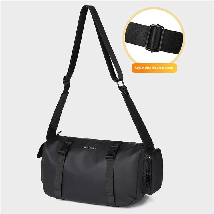 Weixier D503 Men Elegante Bolsa de Cuerpo Cruzado de Hombro de Gran Capacidad - Negro