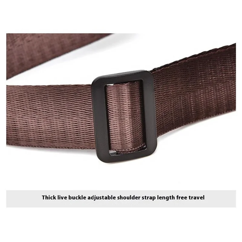 WEIXIER D502 Business Men Crossbody Bag with Handle PU Leather Small Square Bag - Litchi Texture+Black