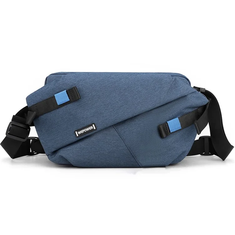 Wepower 1811 Elegante Uomo Elegante Borsa a Tracolla di Grande Capacità Borsa a Traversa a Spalla Singola, Versione Standard - Blu