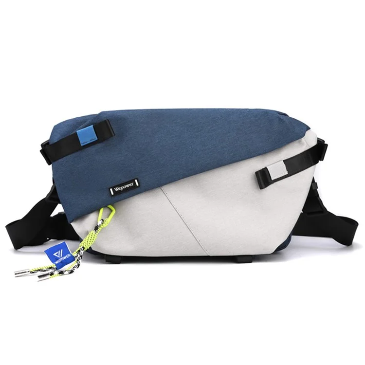 Wepower 1812 Men Elegante Bolsa Messenger Bolse de Messenger Single Shoulder Crossbody, Versión Mejorada - Azul+gris