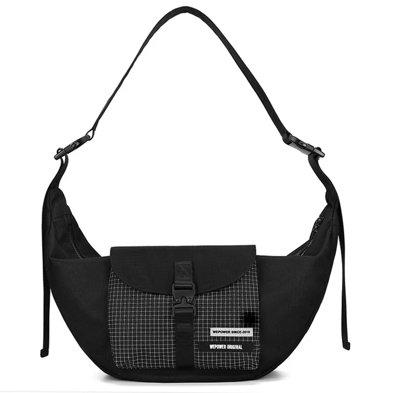 Wepower 866# Unisex Pudling Bag Waterpronation Nylon Cresest Crossbod - Черный