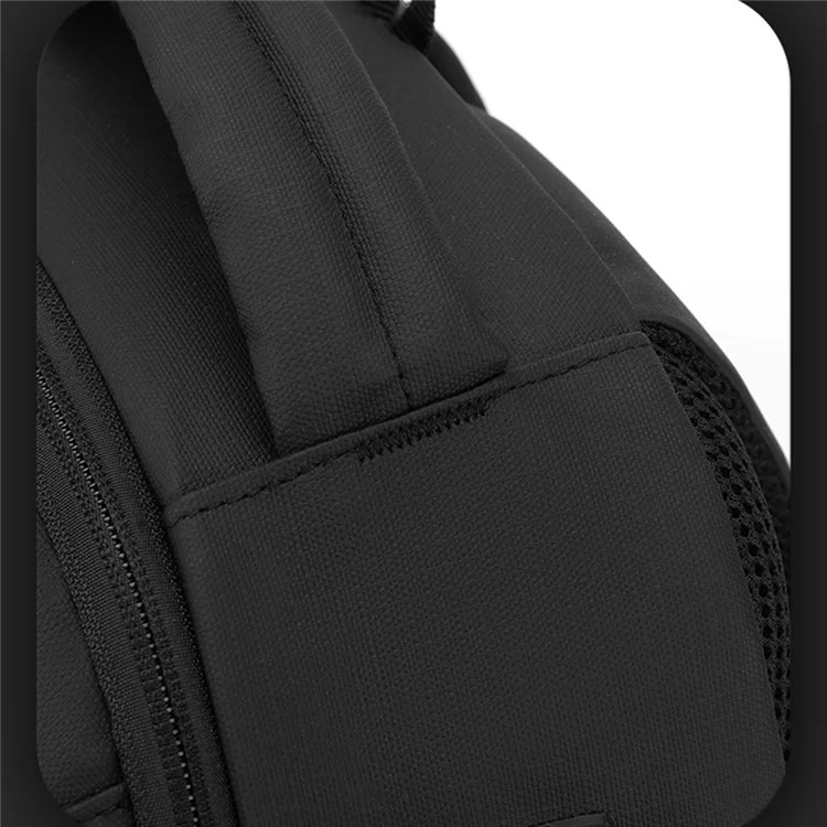 Wepower 1298# Waterproof Nylon Backpack Travel School Student Student Bag Daypack - Nero