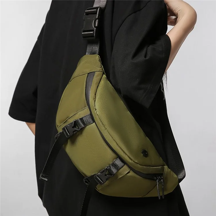 WEPOWER 860 Casual Men Women Chest Bag Waist Pack Nylon Crossbody Bag - Army Green