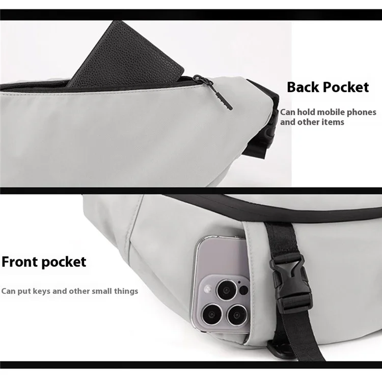 WEPOWER 860 Casual Men Women Chest Bag Waist Pack Nylon Crossbody Bag - Army Green
