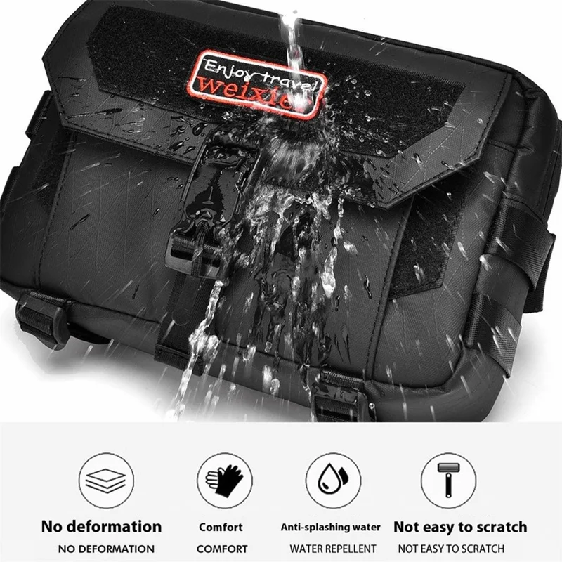 WEIXIER D404 Heren waterdichte crossbody tas met magnetische gesp, draagtas met statiefhouder, enkele schoudergordel - Camouflage