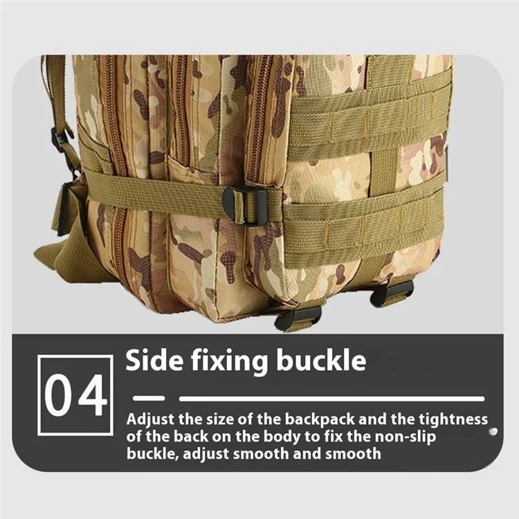 CH126 28-35L Outdoor Tactical Camping Climbing Rucksack 600D Oxford Cloth Backpack - Cp Camouflage

Рюкзак тактический походный для кемпинга и альпинизма CH126 28-35 л, из ткани Оксфорд 600D, в камуфляжной расцветке.