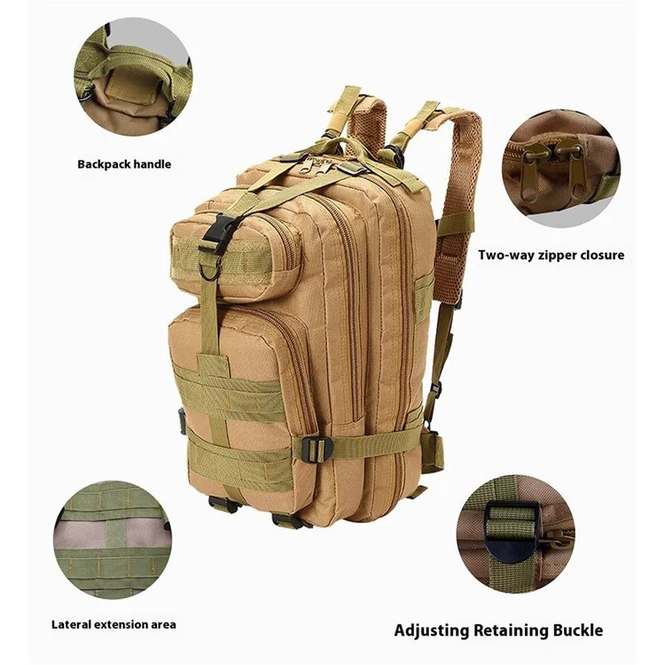 CH126 28-35L Outdoor Tactical Camping Climbing Rucksack 600D Oxford Cloth Backpack - Cp Camouflage

Рюкзак тактический походный для кемпинга и альпинизма CH126 28-35 л, из ткани Оксфорд 600D, в камуфляжной расцветке.