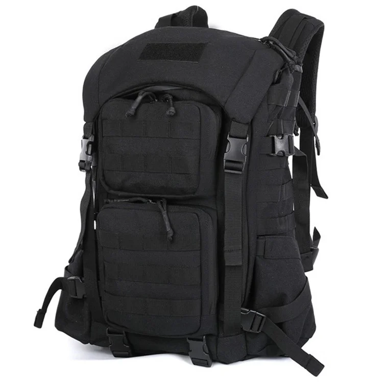 35L MOLLE Tactical Backpack High Density Polyester Shoulder Bag for Outdoor Mountaineering Hiking - Black