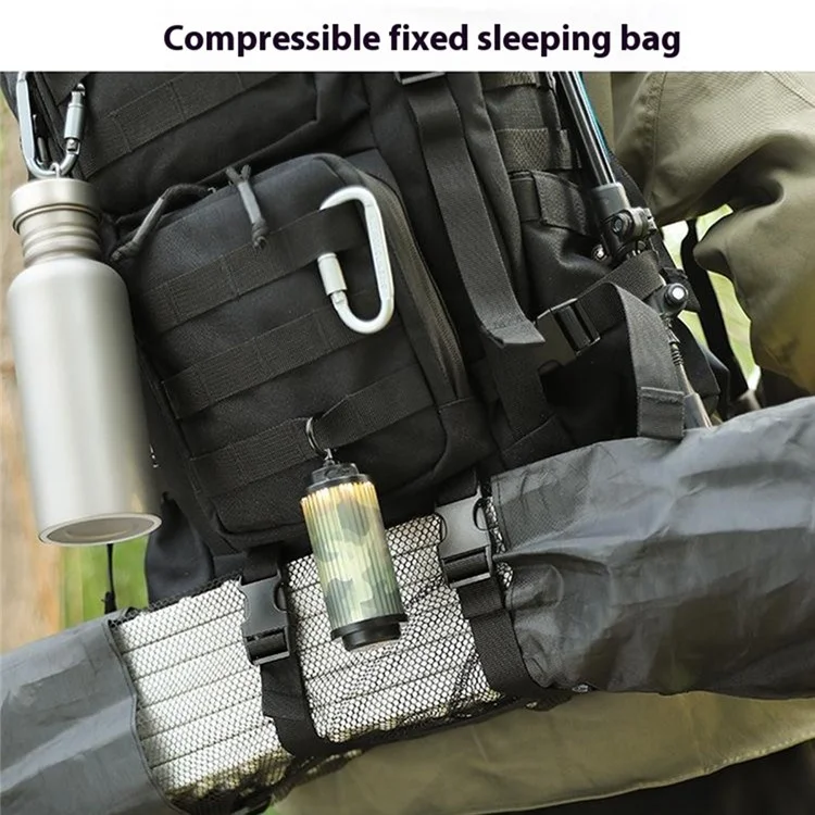 35L MOLLE Tactical Backpack High Density Polyester Shoulder Bag for Outdoor Mountaineering Hiking - Black