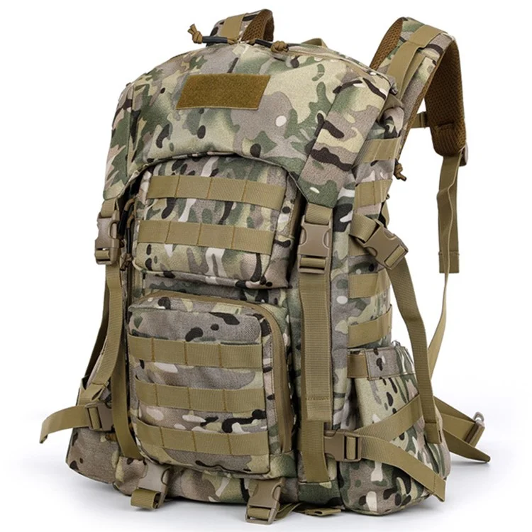 Zaino tattico MOLLE da 35 L in poliestere ad alta densità per escursionismo e montagna - Mimetico CP