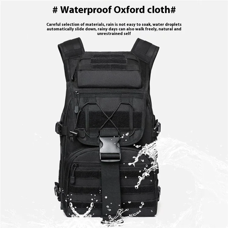 X7 Outdoor Mountaineering Shoulder Bag Waterproof Tactical Backpack for Camping Hiking - Khaki
