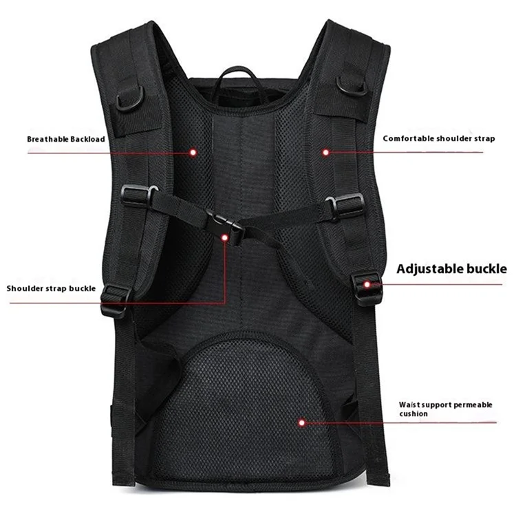 X7 Outdoor Mountaineering Shoulder Bag Waterproof Tactical Backpack for Camping Hiking - Khaki
