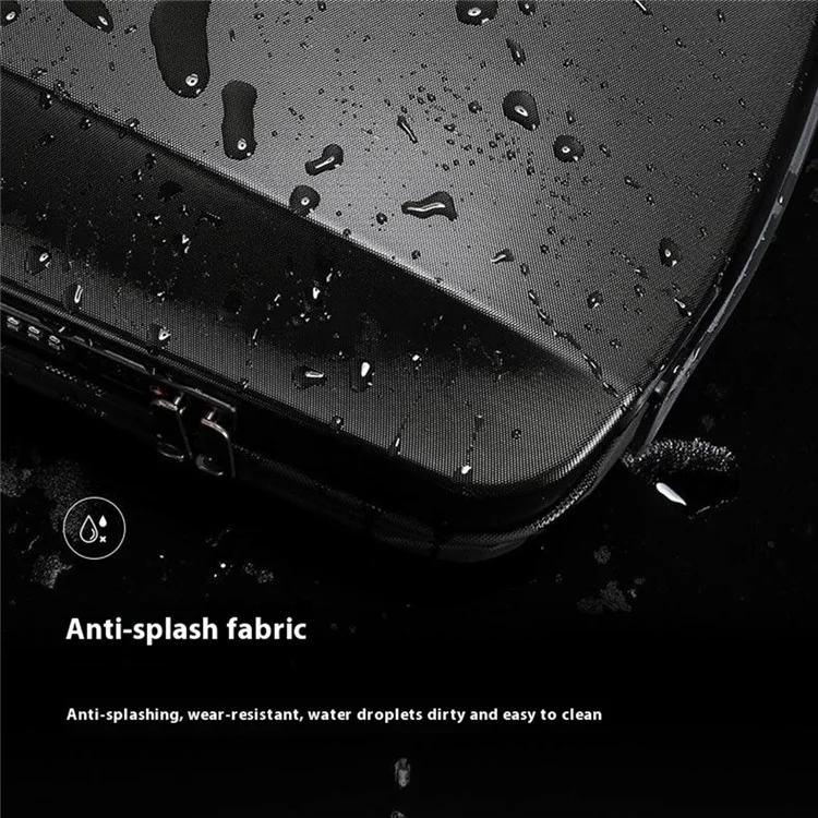 Mochila para laptop MARK RYDEN MR8918Pro de 17,3 polegadas com carcaça rígida e trava anti-furto - Preta