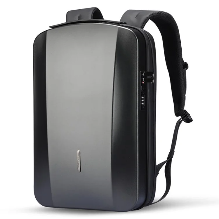 MARK RYDEN MR8918Pro 17.3 inch Laptop Backpack Hardshell Travel Backpack with Anti-Theft Lock - Grey