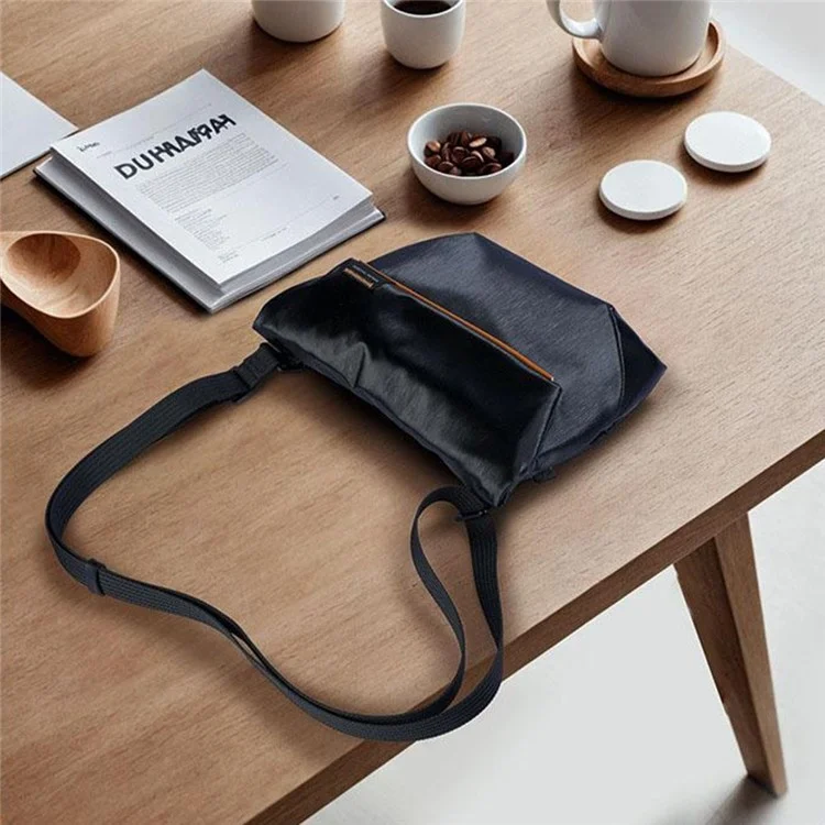 MARK RYDEN MR468 Crossbody Shoulder Bag Oxford Fabric Pack with 76-143cm Adjustable Shoulder Strap - Elegant Black