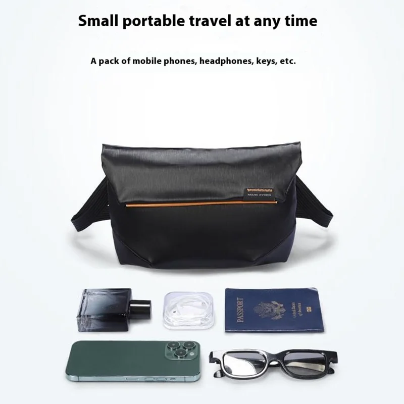 MARK RYDEN MR468 Crossbody Shoulder Bag Oxford Fabric Pack with 76-143cm Adjustable Shoulder Strap - Blue-Black