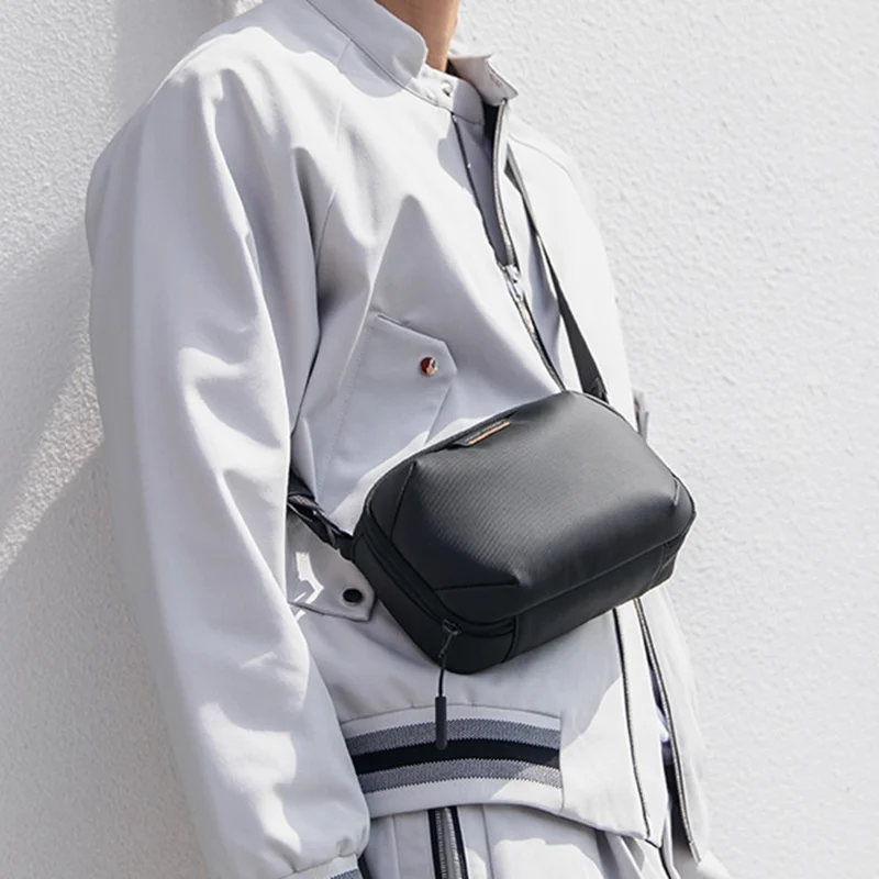 MARK RYDEN MR403 Casual Men Oxford Cloth Single Shoulder Small Crossbody Bag - Black