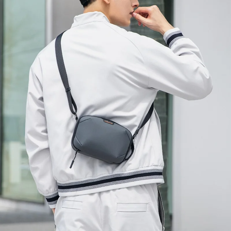 MARK RYDEN MR403 Casual Men Oxford Cloth Single Shoulder Small Crossbody Bag - Black