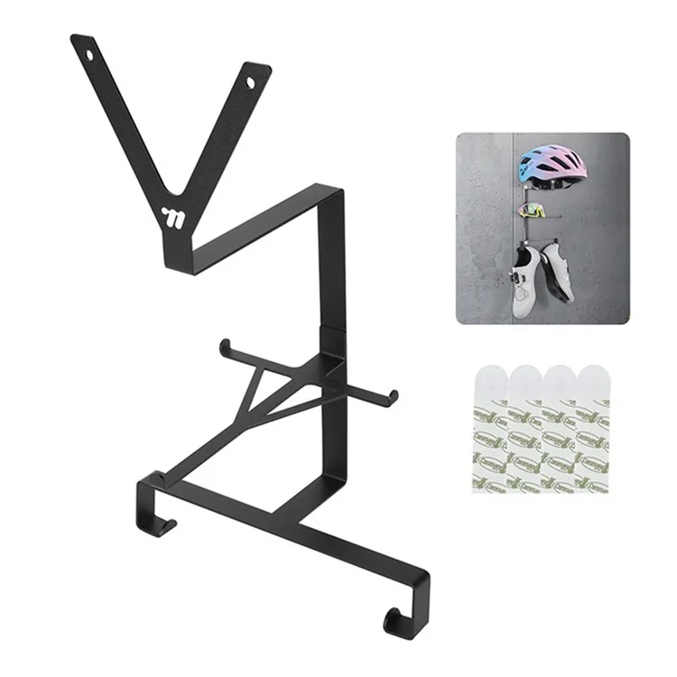 WEST BIKING YP0712042 Bicycle Helmet Storage Rack Cycling Gear Wall Mount Display Stand