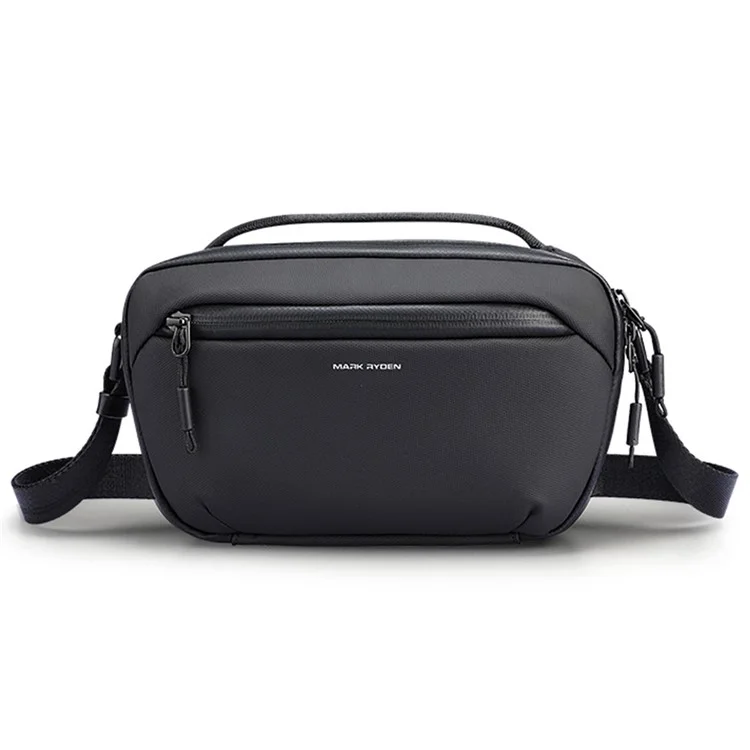 MARK RYDEN MR165 Waterproof Men Single Shoulder Bag Travel Crossbody Bag Built-In Key Holder - Black
