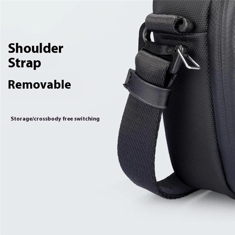MARK RYDEN MR165 Waterproof Men Single Shoulder Bag Travel Crossbody Bag Built-In Key Holder - Black