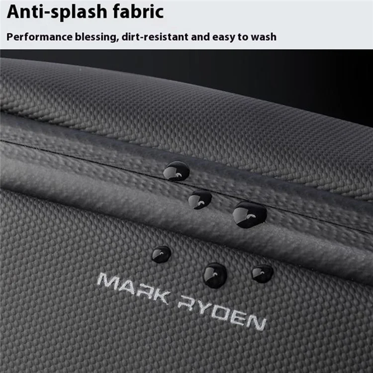 MARK RYDEN MR165 Waterproof Men Single Shoulder Bag Travel Crossbody Bag Built-In Key Holder - Black