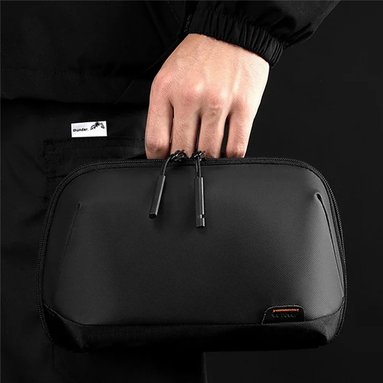 WEPOWER 1313 Portable Digital Accessories Organizer Travel Storage Bag for Cables Chargers Electronics - Black