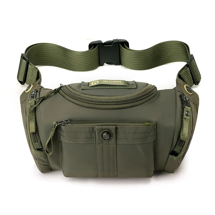 WEPOWER 7102 Outdoor Sports Multifunction Crossbody Shoulder Bag Waterproof Nylon Fanny Pack - Army Green