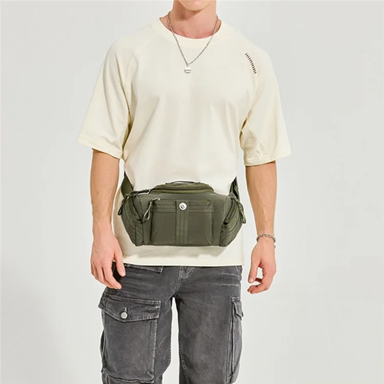 WEPOWER 7102 Outdoor Sports Multifunction Crossbody Shoulder Bag Waterproof Nylon Fanny Pack - Army Green