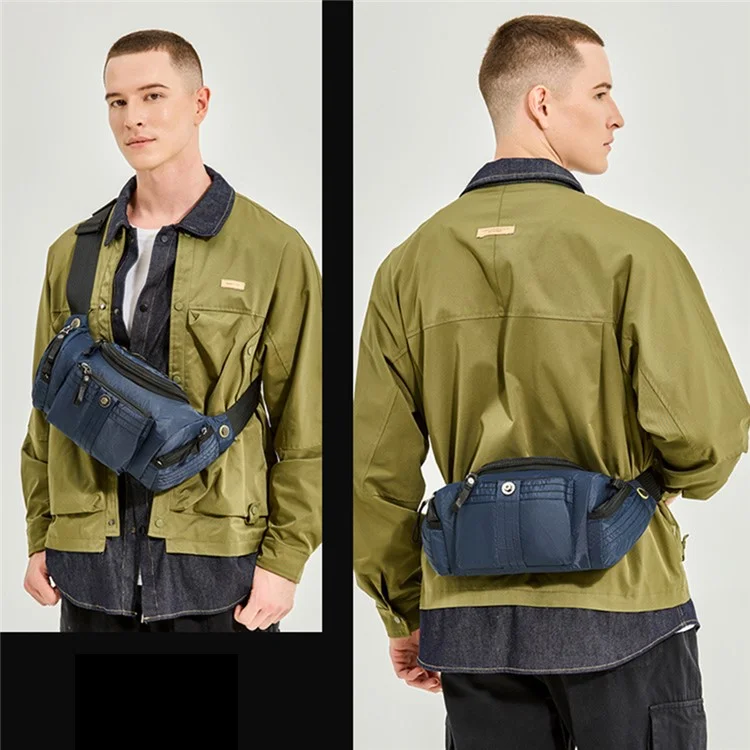 WEPOWER 7102 Outdoor Sports Multifunction Crossbody Shoulder Bag Waterproof Nylon Fanny Pack - Army Green