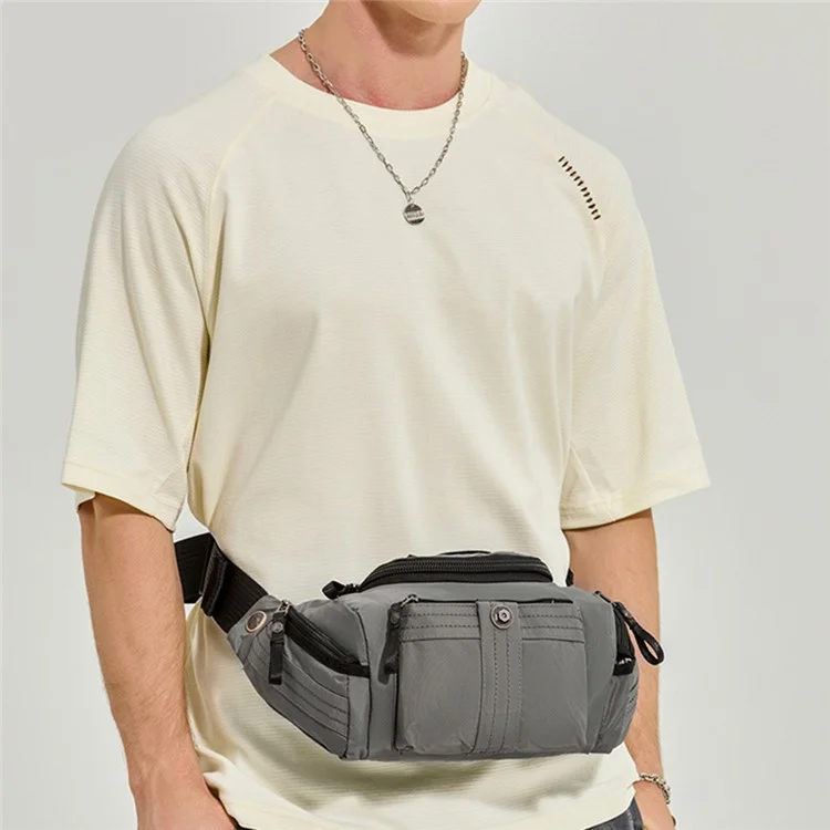 WEPOWER 7102 Outdoor Sports Multifunction Crossbody Shoulder Bag Waterproof Nylon Fanny Pack - Army Green