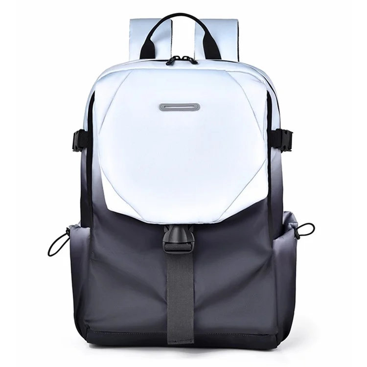 Mochila de viaje YS3578 para computadora portátil de 15.6 pulgadas, bolso de hombro impermeable de nailon con hebilla de liberación rápida - Color tinta