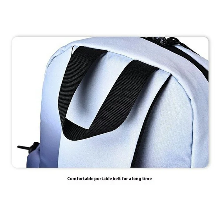 YS607 Bolsa de peito masculina de moda com cor degradê, de tecido Oxford à prova d'água - Cor de tinta