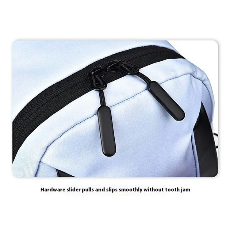 YS607 Bolsa de peito masculina de moda com cor degradê, de tecido Oxford à prova d'água - Cor de tinta