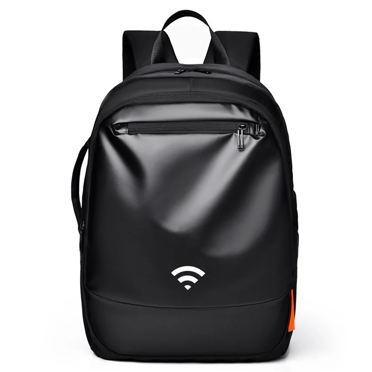 YS3699 Wasserdichter 15,6-Zoll-Laptop-Rucksack mit großer Kapazität, Herren-Reiseschulterbeutel - Schwarz