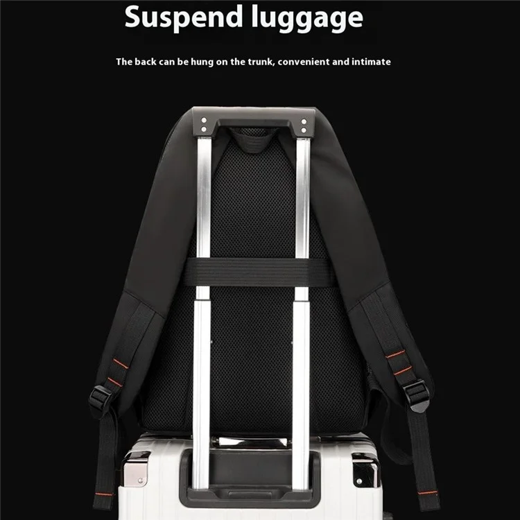 WEPOWER 8110 Sac à dos de loisirs en nylon grande capacité pour usage professionnel et voyage - Noir
