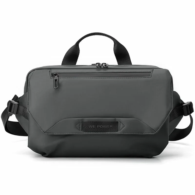 WEPOWER 1100-65 Men Sports Cycling Chest Bag Outdoor Casual Travel Nylon Crossbody Bag - Grey