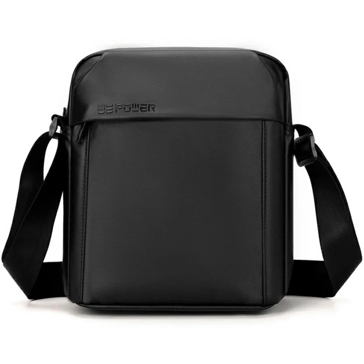 WEPOWER 7685 Bolsa transversal de viagem e deslocamento para homens, de grande capacidade, em nylon, preta