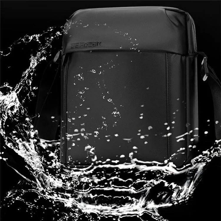 WEPOWER 7685 Bolsa transversal de viagem e deslocamento para homens, de grande capacidade, em nylon, preta